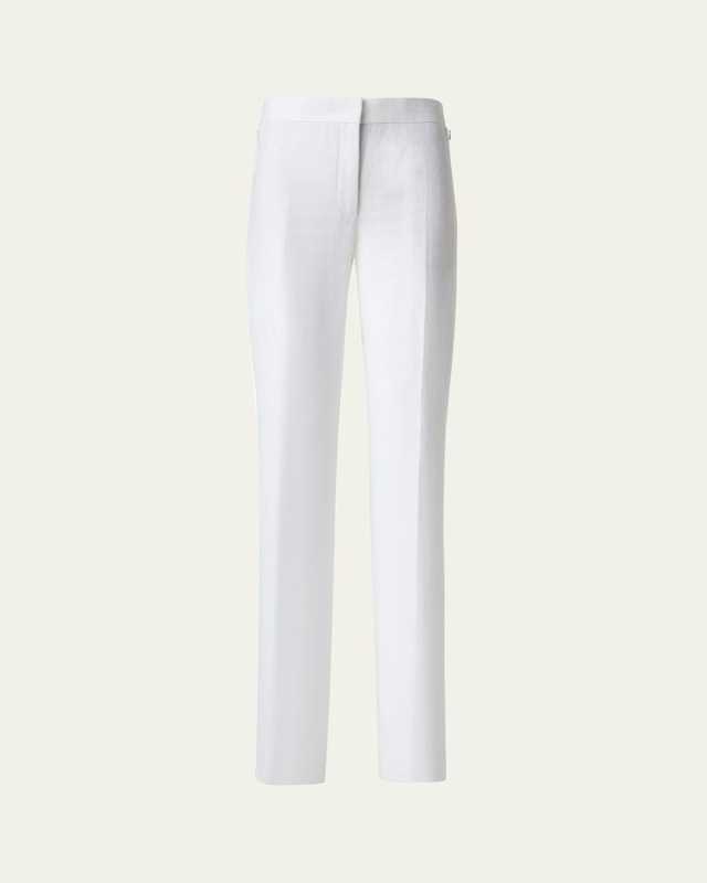Carl Straight Leg Linen Wool Trousers